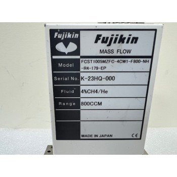 Fujikin FCST1005MZFC-4CW1-F800-NH-R4-179-EP T1000M 4%CH4/He 800CCM MFC